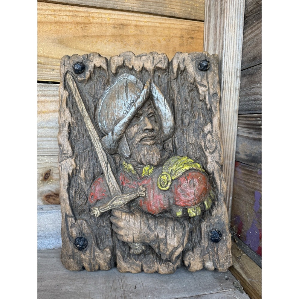 Universal Statuary Corp‎ Chicago Vintage 1968 Conquistador Wall Plaque